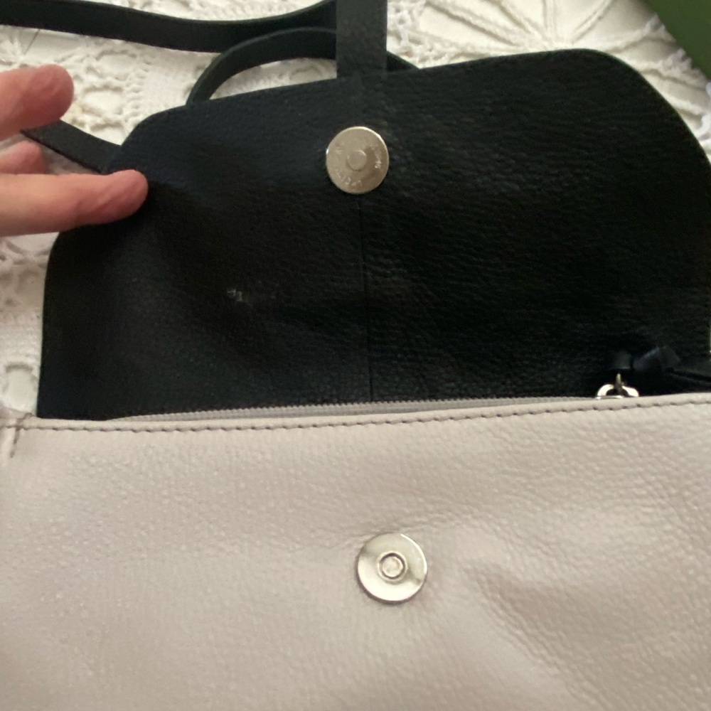 Hadaki grey and black crossbody bag like new